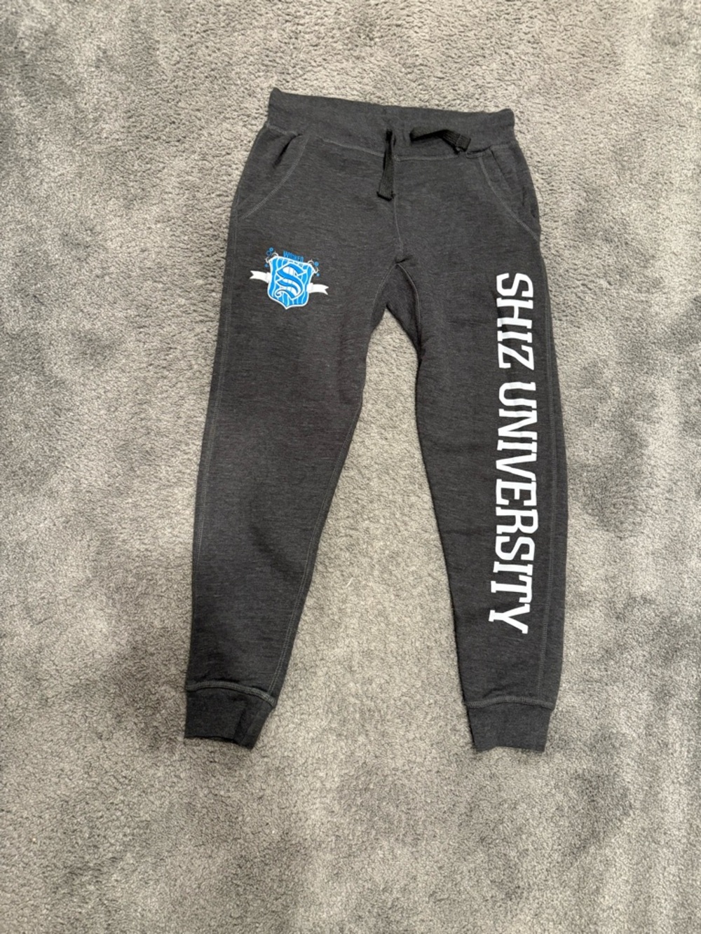 Official Wicked Merch. Shiz University Gray Jogger Sweatpants